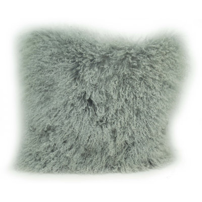 Lamb Fur Throw Pillow Trophy Room Tibetan Lamb Fur Throw Pillow